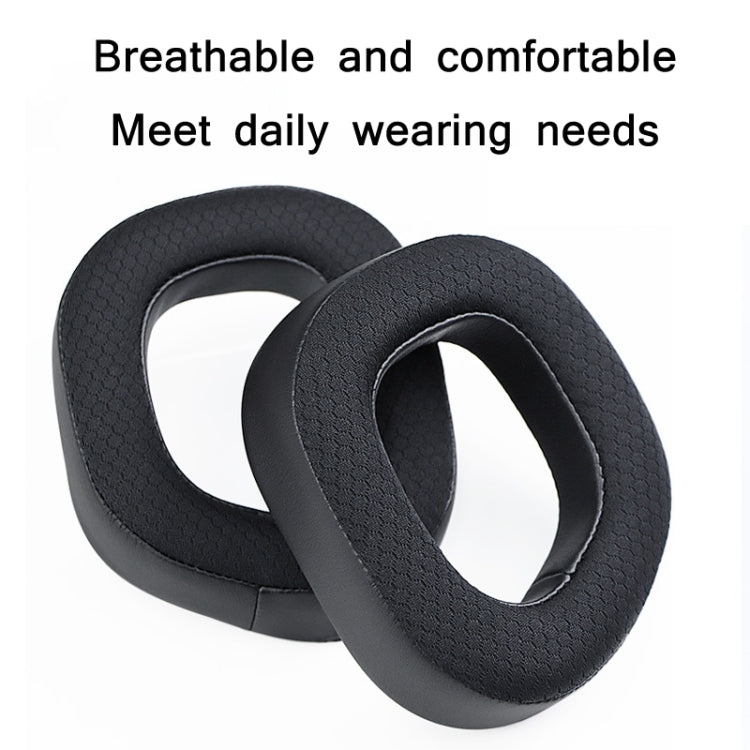 2 PCS RGB Headest Sponge Cover Earmuffs For Corsair HS80(Full Velvet) by bashfashion