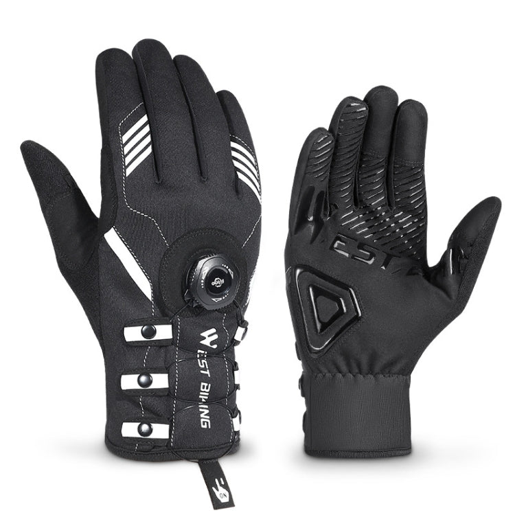 A Pair WEST BIKING Cycling Breathable Self-locking Gloves with Buckle, Size: XL(Anti-light Type) by WEST BIKING
