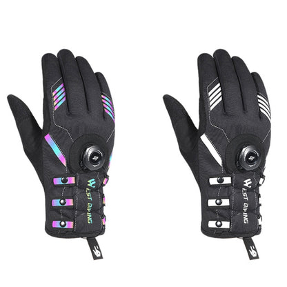 A Pair WEST BIKING Cycling Breathable Self-locking Gloves with Buckle, Size: XL(Anti-light Type) by WEST BIKING