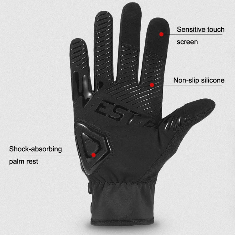 A Pair WEST BIKING Cycling Breathable Self-locking Gloves with Buckle, Size: XL(Anti-light Type) by WEST BIKING