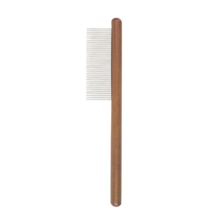 Cat Dog Solid Wood Comb For Removing Floating Hair Pet Cleaning Grooming Flea Comb(F) by bashfashion