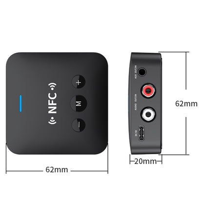 AFK-A10 NFC Bluetooth Receiver Transmitter AUX Car Speaker Receiver by bashfashion