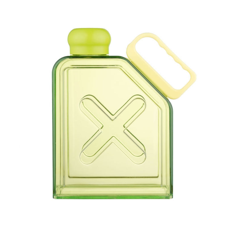 Square Fitness Sports Large Capacity Plastic Water Cup with Handle(Green) by bashfashion