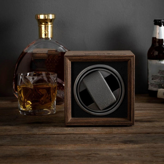 USB Automatic Mechanical Watch Shaker Watch Rotates Places Storage Box, Color: 1 Watch Black by bashfashion