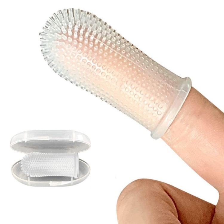 Pet Silicone Teeth Scaffolding Oral Cleaning Toothbrush(White) by bashfashion