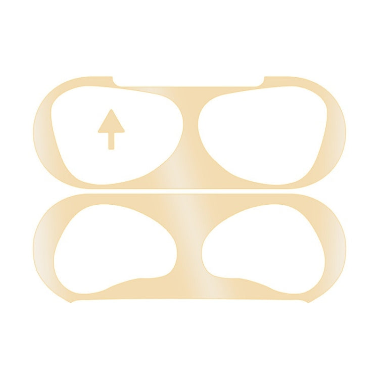 2 PCS Headphone Inner Cover Sticker Dustproof Protective Film For Airpods 3(Gold) by bashfashion