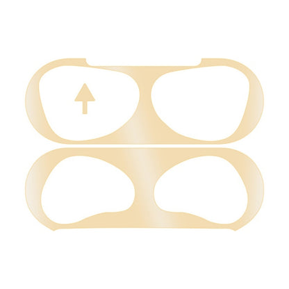 2 PCS Headphone Inner Cover Sticker Dustproof Protective Film For Airpods 3(Gold) by bashfashion