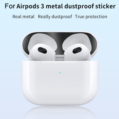2 PCS Headphone Inner Cover Sticker Dustproof Protective Film For Airpods 3(Silver) by bashfashion