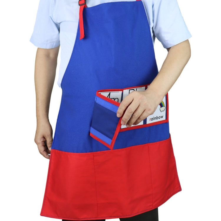 Felt Cloth Picture Book DIY Story Teaching Apron(Dark Blue) by bashfashion