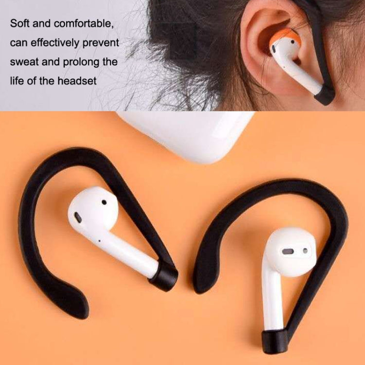 50PCS EG40 For Apple Airpods Pro Sports Wireless Bluetooth Earphone Silicone Non-slip Ear Hook(Black) by bashfashion