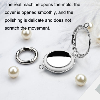 Anti-Lost Plating Keychain Locator Tracker Protective Cover For Airtag(Black Gold) by bashfashion