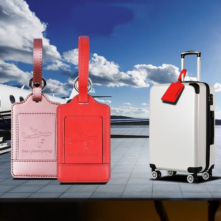 PU Leather Luggage Tag Multifunctional Suitcase Identification Tag(Grey) by bashfashion