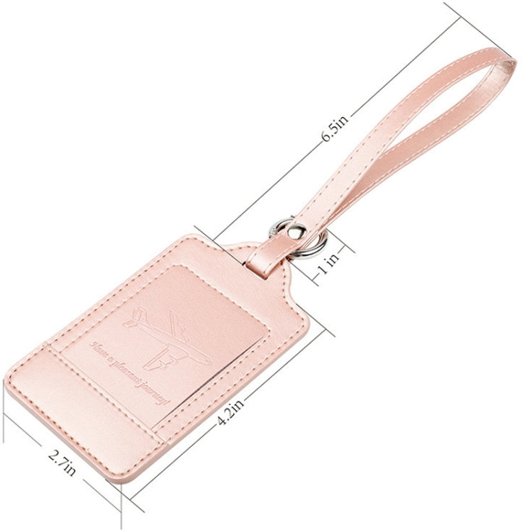 PU Leather Luggage Tag Multifunctional Suitcase Identification Tag(Grey) by bashfashion