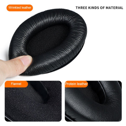 2 PCS Breathable Foam Headphone Sleeves Earmuffs For Sennheiser HD200 Pro, Spec: Wrinkled by bashfashion