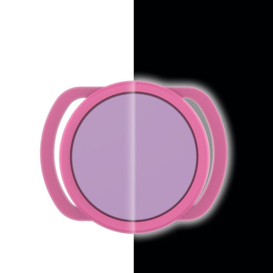2 PCS Anti-Lost Tracker Silicone Case for AirTag,Size: 24mm(Luminous Pink +Purple) by bashfashion