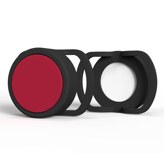 2 PCS Anti-Lost Tracker Silicone Case for AirTag,Size: 30mm(Black+Red) by bashfashion