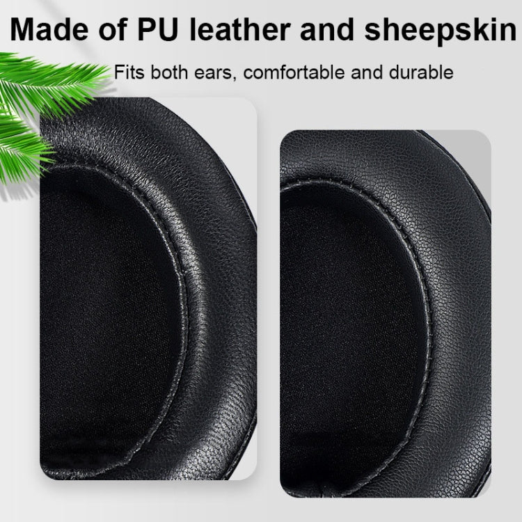 2 PCS Breathable Foam Headphone Earmuffs with Buckle For Sennheiser Momentum 3, Spec: Black Lambskin by bashfashion
