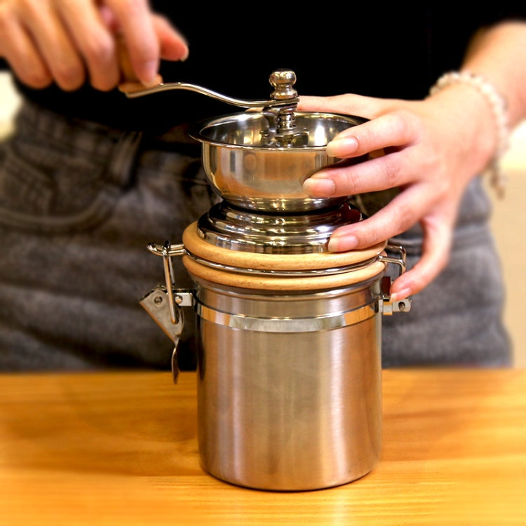 Household Stainless Steel Hand Crank Coffee Bean Grinder by bashfashion