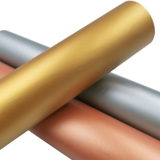 Matte Metal Self Adhesive Vinyl Lettering Sticker Cup Sticker Car Sticker, Size: 30x150cm(Gold) by bashfashion