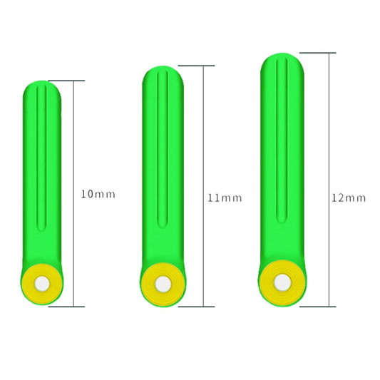 100 PCS SXP01 Dual CoreSilicone Floating Seat Fishing Accessories, Size: Medium(Crystal Green) by bashfashion