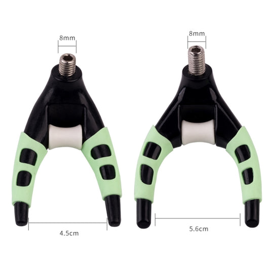 5 PCS Detachable Luminous Claw Turret Bracket Head Fishing Rod Head Bracket Accessories, Size: Small by bashfashion