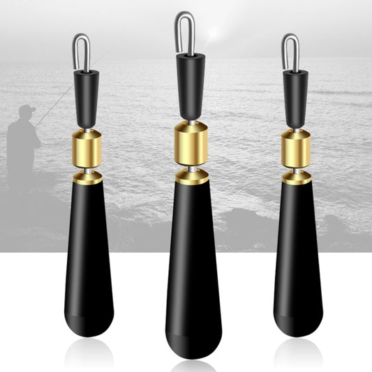 10 PCS Quick Change Floater Sliding Copper Head Rotating Floater, Specification: Small(Rubber) by bashfashion