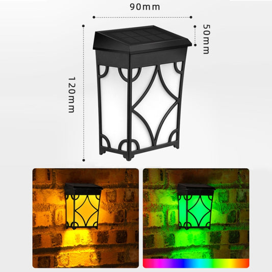 Outdoor Waterproof Decorative Courtyard Inductive LED Solar Light(Golden Light+RGB) by bashfashion