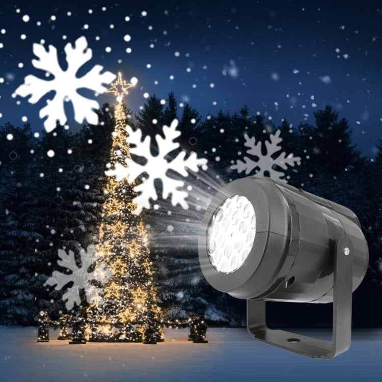 KD-1001 LED Rotatable Christmas Decoration Snowflake Projector Light, Specification: US Plug by bashfashion