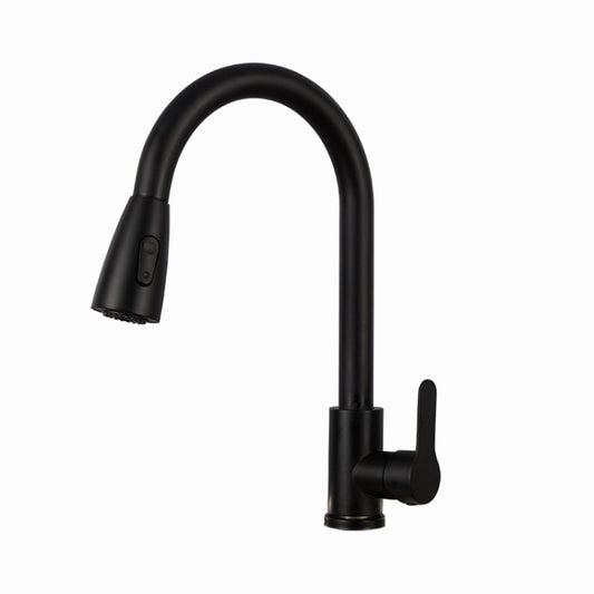 Kitchen Pull-out Faucet Stainless Steel Sink Telescopic Universal Faucet,Spec: CLY002 Wire Drawing by bashfashion