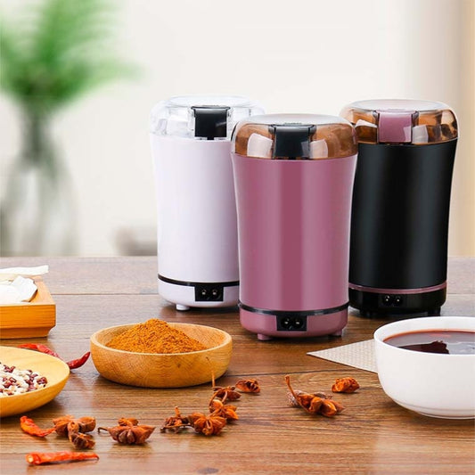 M150A Stainless Steel Electric Coffee Grinder Grain Bean Grinding Machine, Spec: US Plug (Purple) by bashfashion