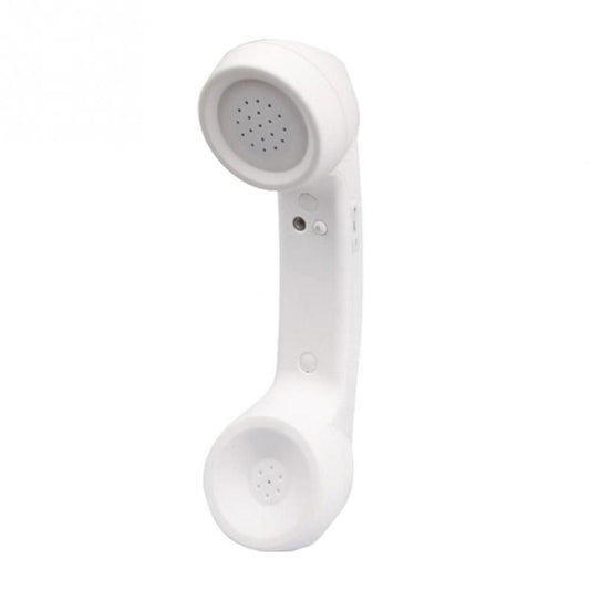 Bluetooth Wireless Connection Retro Microphone External Mobile Phone Handset(White) by bashfashion
