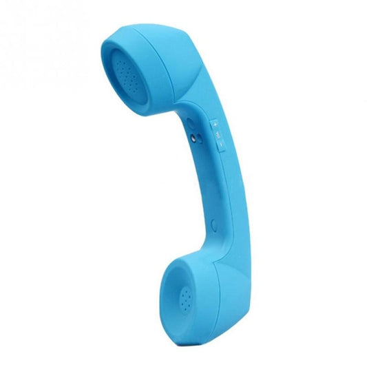 Bluetooth Wireless Connection Retro Microphone External Mobile Phone Handset(Sky Blue) by bashfashion