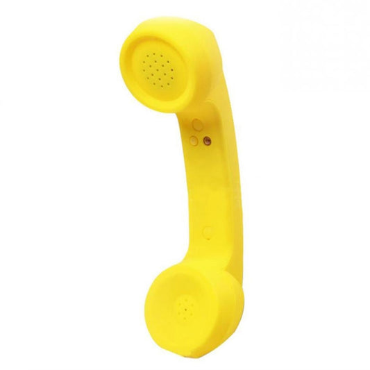 Bluetooth Wireless Connection Retro Microphone External Mobile Phone Handset(Yellow) by bashfashion
