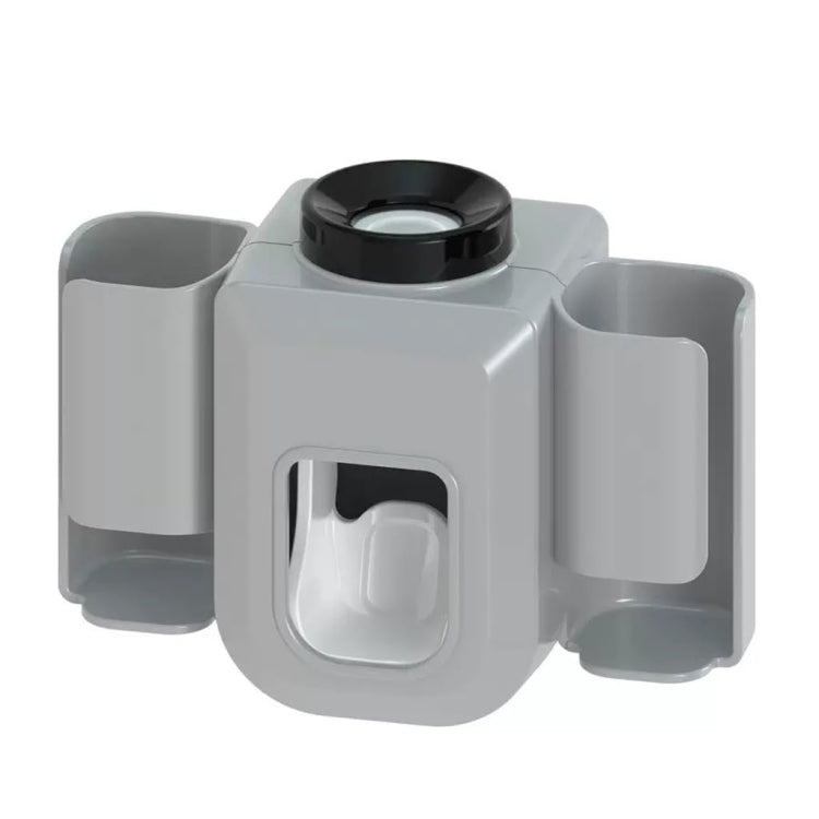 Electric Toothbrush Holder Automatic Toothpaste Squeezer Bathroom Wall Mounted Toothpaste Holder(Gray) by bashfashion