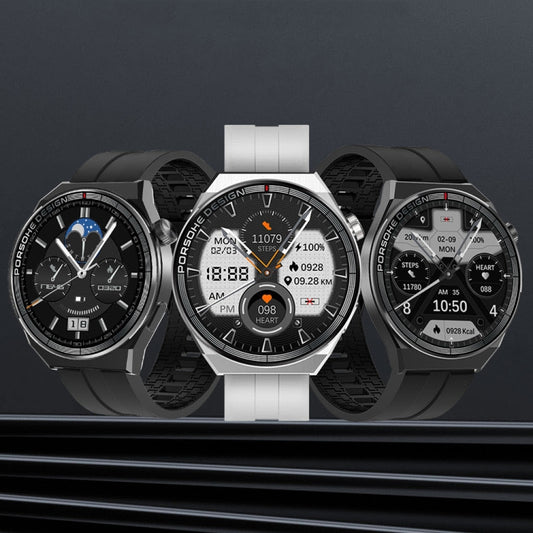 ST5 MAX 1.45 Inch Smart Recording Waterproof Sports Watch Voice Broadcast Calling Watch(Silver) by bashfashion