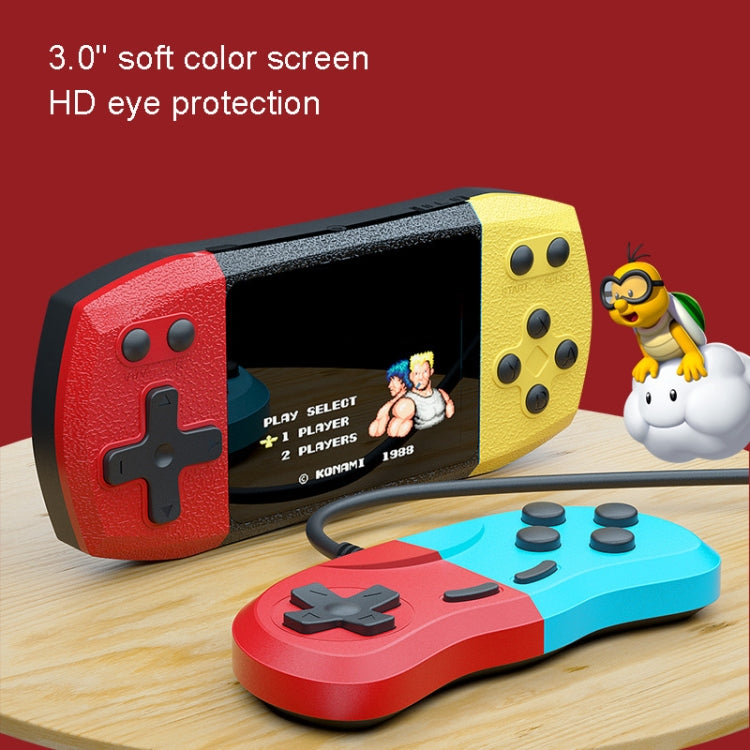 F1 3 Inch Horizontal Screen 620 In 1 Large Screen Pocket Console, Style: Double Player Red Blue by bashfashion
