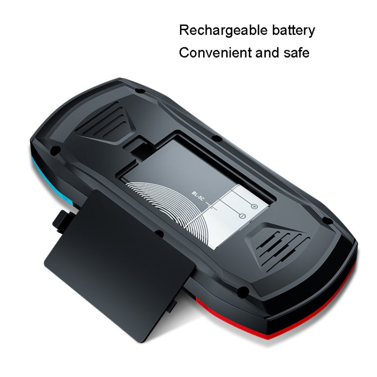 F1 3 Inch Horizontal Screen 620 In 1 Large Screen Pocket Console, Style: Double Player Red Yellow by bashfashion