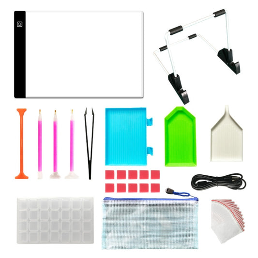 33pcs/set H-ZS4 DIY Diamond Painting Tools Kit Drill Pen Handmade Lighting Board Combination Kit by bashfashion
