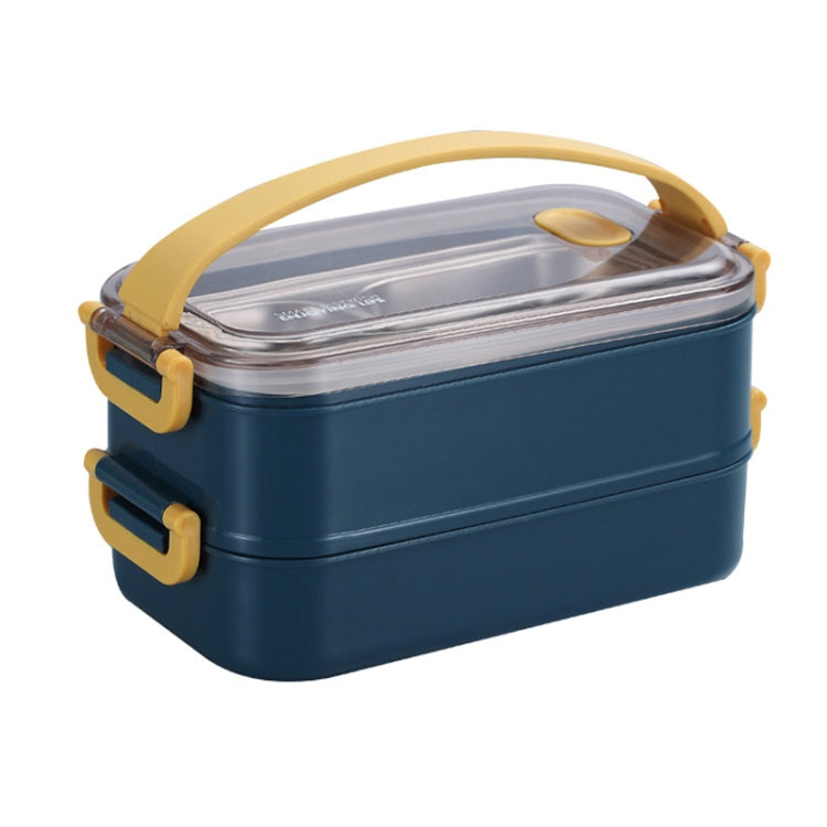 Large Capacity Refillable 304 Stainless Steel Insulated Lunch Box, Specification: 1.6L (Blue) by bashfashion