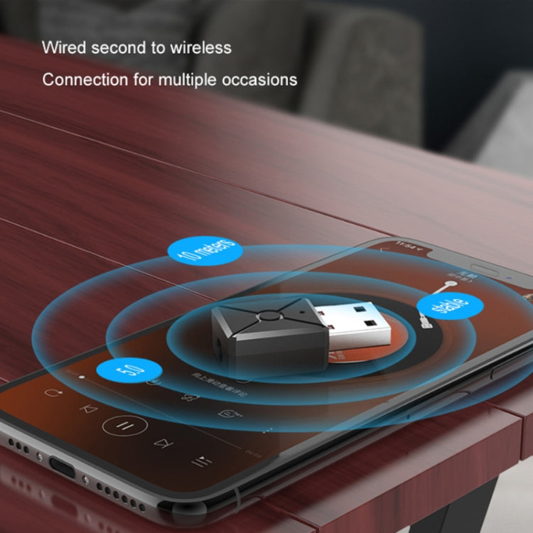 A30 USB Bluetooth 5.0 Receiver Transmitter Wireless Audio Adapter by bashfashion
