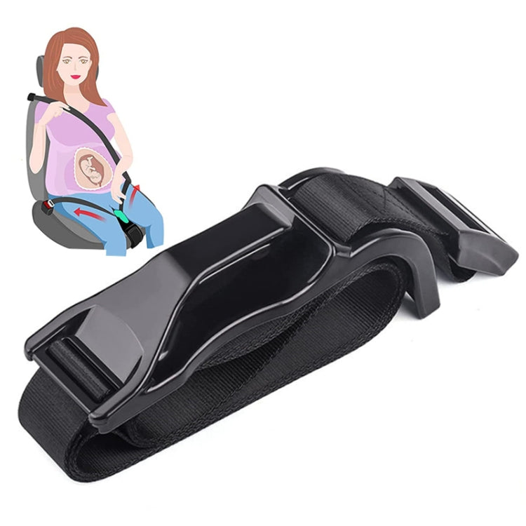 Pregnant Car Seat Belt Anti Stranglehold Belly Protection Fetal Regulator(Black) by bashfashion