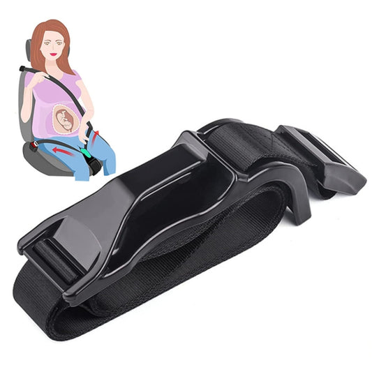Pregnant Car Seat Belt Anti Stranglehold Belly Protection Fetal Regulator(Black) by bashfashion