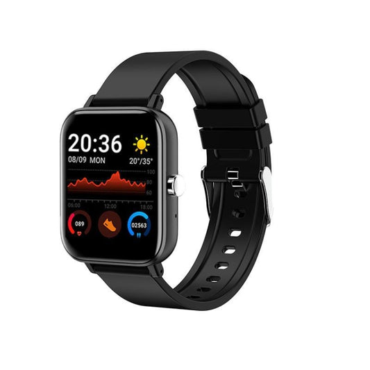 H10 1.69 inch Screen Bluetooth Call Smart Watch, Support Heart Rate/Blood Pressure/Sleep Monitoring, Color: Black by bashfashion