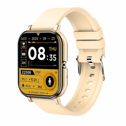 H10 1.69 inch Screen Bluetooth Call Smart Watch, Support Heart Rate/Blood Pressure/Sleep Monitoring, Color: Yellow by bashfashion