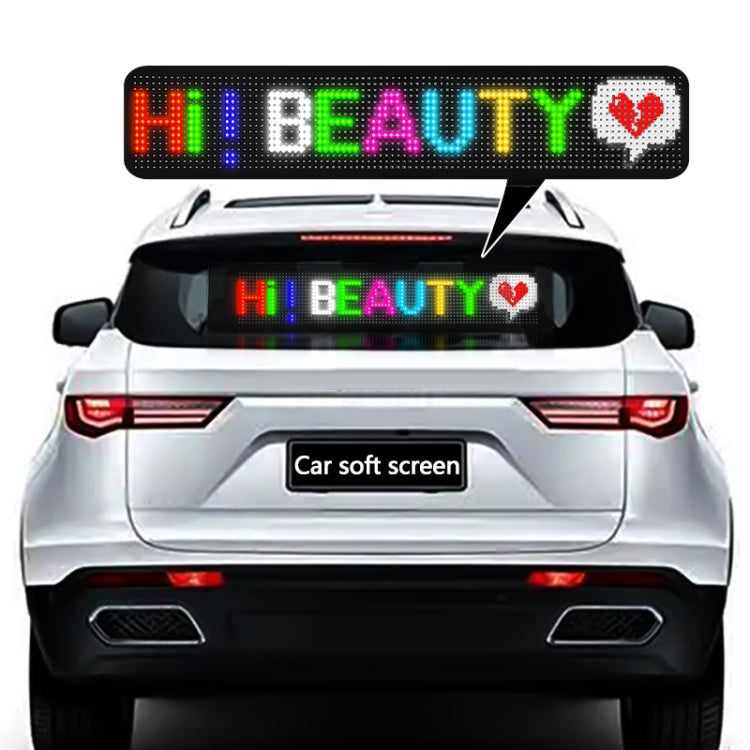 788x90mm Vehicle Rear Window Color Flexible LED Electronic Screen by bashfashion