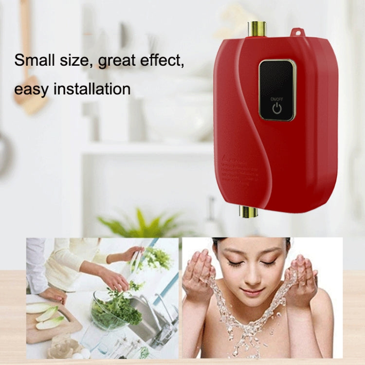 Instant Water Heater Mini Kitchen Quick Heater Household Hand Washing Water Heater US Plug(Black) by bashfashion