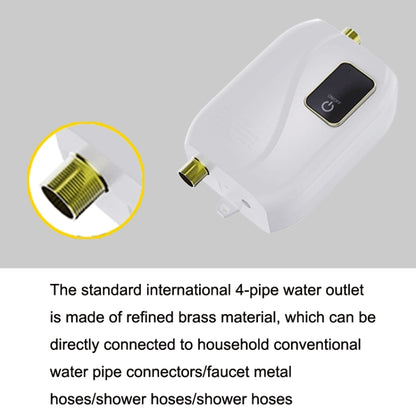 Instant Water Heater Mini Kitchen Quick Heater Household Hand Washing Water Heater UK Plug(Black) by bashfashion