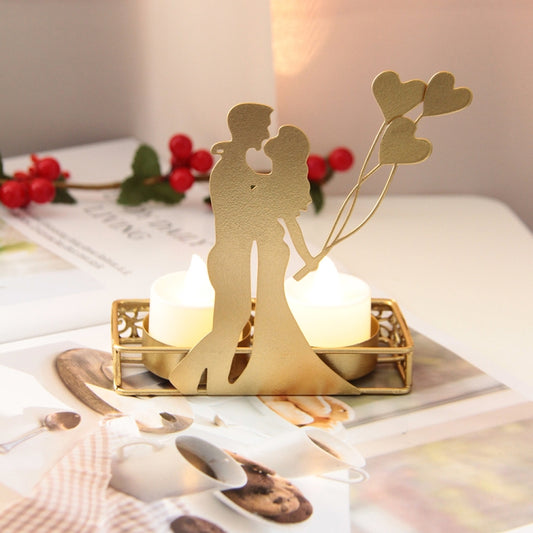 DH2206-03 Valentine Day Romantic Atmosphere Candle Holder Shooting Props Decorative Candlesticks(C) by bashfashion