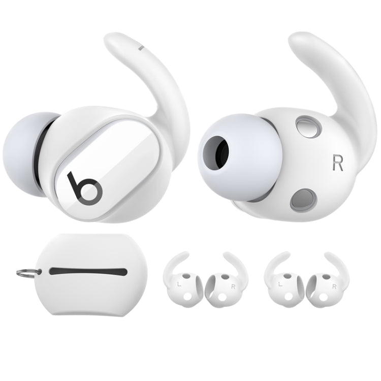 For Beats Studio Buds AhaStyle PT172 Earphone Silicone Ear Caps, Style: Earcap (White) by AhaStyle