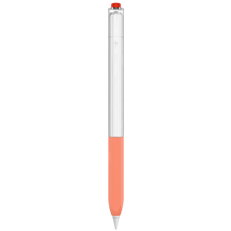 For Apple Pencil 2 AhaStyle PT-LC05 Jelly Style Translucent Silicone Protective Pen Case(Orange) by AhaStyle